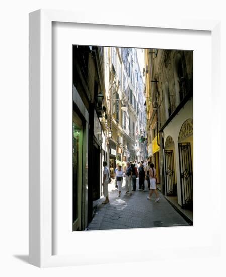 Via San Luca, in Old City of Genoa (Genova), Liguria, Italy-Richard Ashworth-Framed Photographic Print