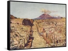 Via Stabia - Pompeii-Alberto Pisa-Framed Stretched Canvas