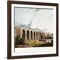 Viaduct across the Sankey Valley, 1831 (Colour Aquatints, Partly Hand-Coloured)-Thomas Talbot Bury-Framed Giclee Print