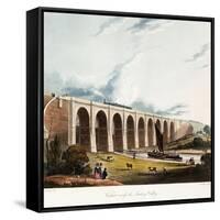 Viaduct across the Sankey Valley, 1831 (Colour Aquatints, Partly Hand-Coloured)-Thomas Talbot Bury-Framed Stretched Canvas