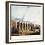 Viaduct across the Sankey Valley, 1831 (Colour Aquatints, Partly Hand-Coloured)-Thomas Talbot Bury-Framed Giclee Print