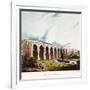 Viaduct across the Sankey Valley, 1831 (Colour Aquatints, Partly Hand-Coloured)-Thomas Talbot Bury-Framed Giclee Print