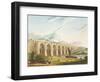 Viaduct across the Sankey Valley, Plate 'Liverpool and Manchester Railway', engraved by Henry Pyall-Thomas Talbot Bury-Framed Giclee Print