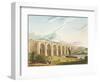 Viaduct across the Sankey Valley, Plate 'Liverpool and Manchester Railway', engraved by Henry Pyall-Thomas Talbot Bury-Framed Giclee Print