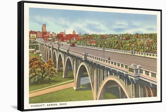 Viaduct, Akron, Ohio-null-Framed Stretched Canvas