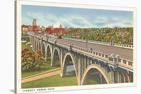 Viaduct, Akron, Ohio-null-Stretched Canvas