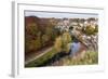 Viaduct and River Nidd at Knaresborough in Autumn-Mark Sunderland-Framed Photographic Print