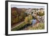 Viaduct and River Nidd at Knaresborough in Autumn-Mark Sunderland-Framed Photographic Print