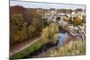Viaduct and River Nidd at Knaresborough in Autumn-Mark Sunderland-Mounted Photographic Print