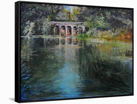 Viaduct Hampstead Heath-John Erskine-Framed Stretched Canvas