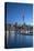 Viaduct Harbour and Sky Tower at Dusk, Auckland, North Island, New Zealand, Pacific-Ian-Stretched Canvas