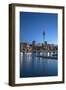 Viaduct Harbour and Sky Tower at Dusk, Auckland, North Island, New Zealand, Pacific-Ian-Framed Photographic Print