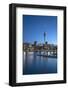 Viaduct Harbour and Sky Tower at Dusk, Auckland, North Island, New Zealand, Pacific-Ian-Framed Photographic Print