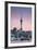 Viaduct Harbour and Sky Tower at Sunset, Auckland, North Island, New Zealand, Pacific-Ian-Framed Photographic Print