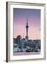 Viaduct Harbour and Sky Tower at Sunset, Auckland, North Island, New Zealand, Pacific-Ian-Framed Photographic Print