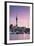 Viaduct Harbour and Sky Tower at Sunset, Auckland, North Island, New Zealand-Ian Trower-Framed Photographic Print