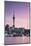 Viaduct Harbour and Sky Tower at Sunset, Auckland, North Island, New Zealand-Ian Trower-Mounted Photographic Print