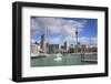 Viaduct Harbour and Sky Tower, Auckland, North Island, New Zealand, Pacific-Ian-Framed Photographic Print