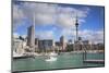 Viaduct Harbour and Sky Tower, Auckland, North Island, New Zealand, Pacific-Ian-Mounted Photographic Print