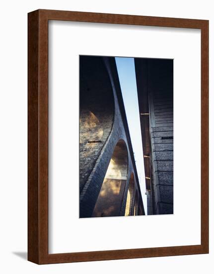 Viaduct in Bielefeld on the Obersee.-Nadja Jacke-Framed Photographic Print
