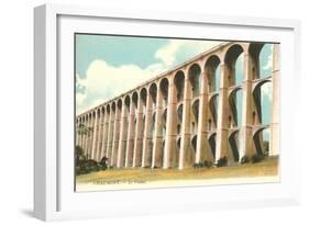 Viaduct in Chaumont, France-null-Framed Art Print