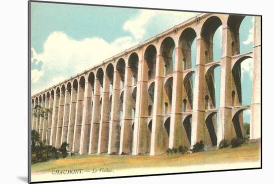 Viaduct in Chaumont, France-null-Mounted Art Print