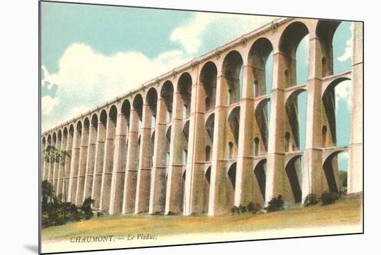 Viaduct in Chaumont, France-null-Mounted Premium Giclee Print