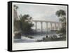 Viaduct on the Baltimore and Washington Railroad, C1838-Henry Adlard-Framed Stretched Canvas