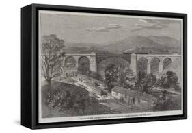 Viaduct on the Lime Branch of the Lancaster and Carlisle Railway-Richard Principal Leitch-Framed Stretched Canvas