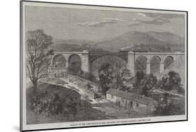 Viaduct on the Lime Branch of the Lancaster and Carlisle Railway-Richard Principal Leitch-Mounted Giclee Print