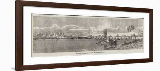 Viaduct on the Madras Railway across the River Poiney, in Arcot-Richard Principal Leitch-Framed Premium Giclee Print