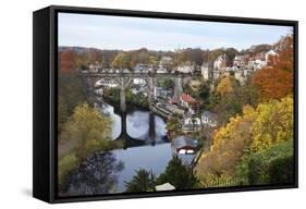 Viaduct over the River Nidd at Knaresborough-Mark Sunderland-Framed Stretched Canvas