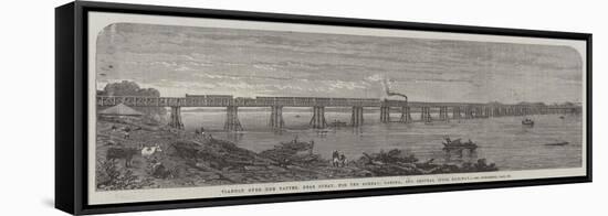 Viaduct over the Taptee, Near Surat, for the Bombay, Baroda, and Central India Railway-null-Framed Stretched Canvas