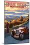 Viaduct Scene at Sunset - Blue Ridge Parkway-Lantern Press-Mounted Art Print