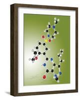 Viagra Drug Molecule-Miriam Maslo-Framed Photographic Print