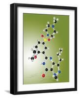 Viagra Drug Molecule-Miriam Maslo-Framed Photographic Print