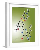 Viagra Drug Molecule-Miriam Maslo-Framed Photographic Print