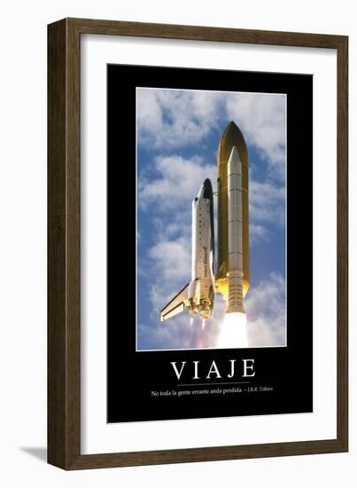 Viaje. Cita Inspiradora Y Póster Motivacional-null-Framed Photographic Print