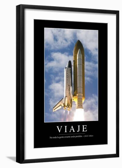 Viaje. Cita Inspiradora Y Póster Motivacional-null-Framed Photographic Print