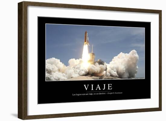 Viaje. Cita Inspiradora Y Póster Motivacional-null-Framed Photographic Print