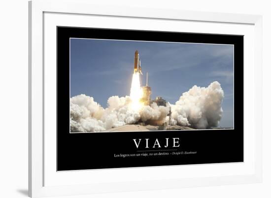 Viaje. Cita Inspiradora Y Póster Motivacional-null-Framed Photographic Print