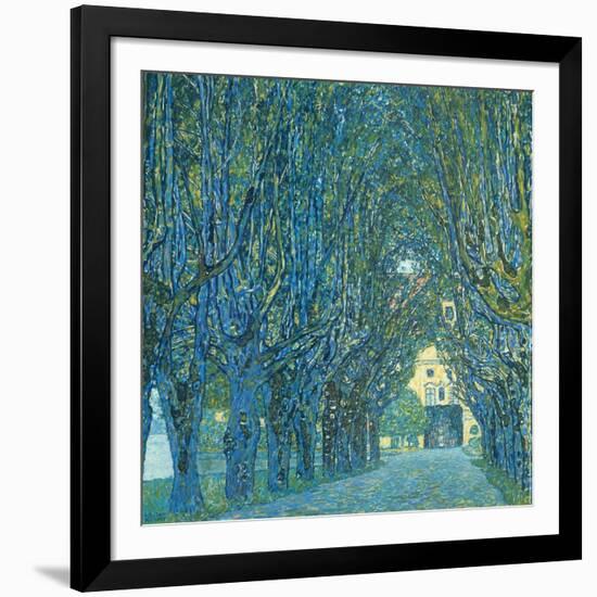 Viale Alberato-Gustav Klimt-Framed Art Print