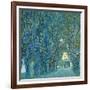 Viale Alberato-Gustav Klimt-Framed Art Print