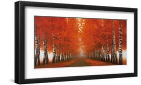 Viale di Betulle-Adriano Galasso-Framed Art Print