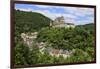 Vianden Castle above the Town of Vianden on Our River, Canton of Vianden, Grand Duchy of Luxembourg-Hans-Peter Merten-Framed Photographic Print