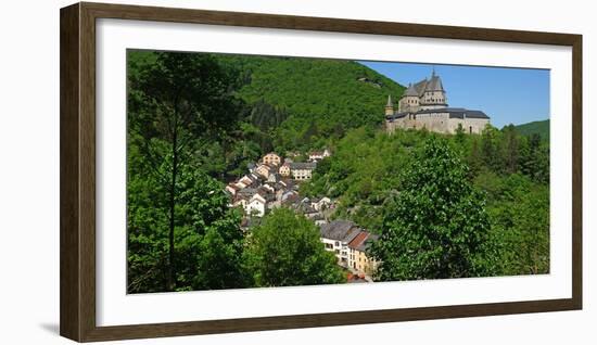 Vianden Castle in the canton of Vianden, Grand Duchy of Luxembourg, Europe-Hans-Peter Merten-Framed Photographic Print