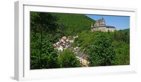 Vianden Castle in the canton of Vianden, Grand Duchy of Luxembourg, Europe-Hans-Peter Merten-Framed Photographic Print