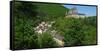 Vianden Castle in the canton of Vianden, Grand Duchy of Luxembourg, Europe-Hans-Peter Merten-Framed Stretched Canvas