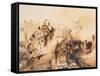 Vianden in Moonlight-Victor Hugo-Framed Stretched Canvas