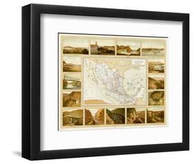 Vias de Comunicacion y Movimiento Maritimo, c.1885-Antonio Garcia Cubas-Framed Art Print